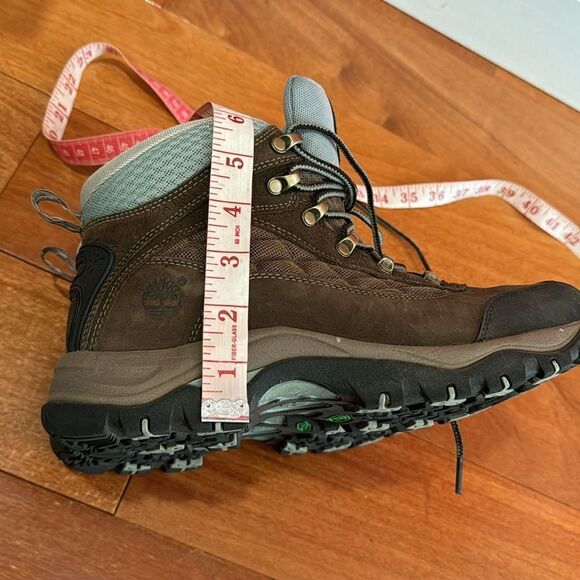 Timberland Women's Gannon mid Gore Tex Brown Leather Hiking Trail Work Boots 9 - Picture 12 of 12